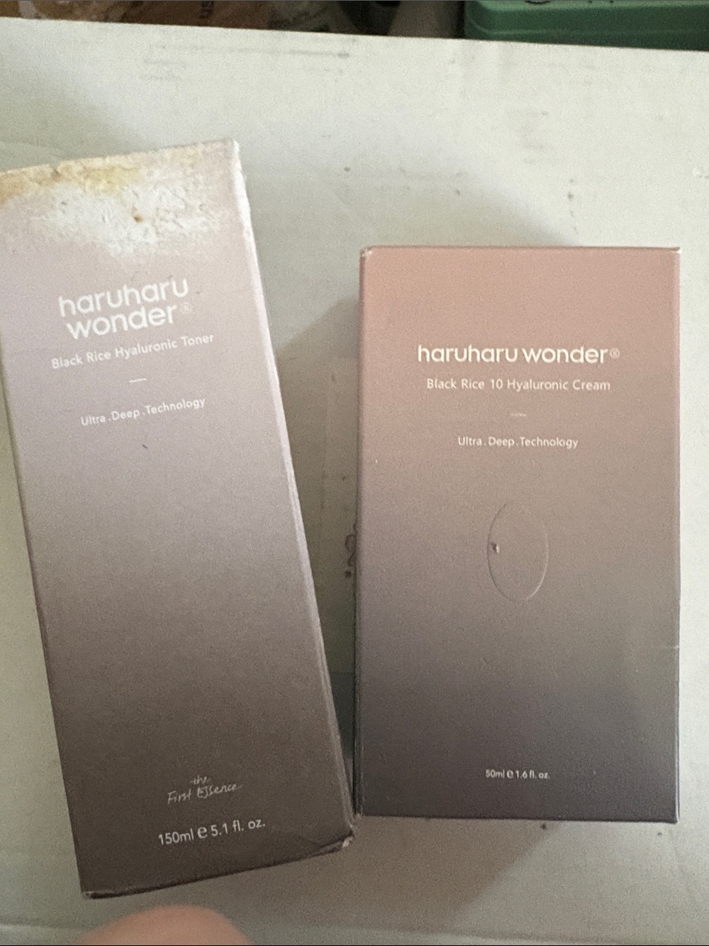 haruharu wonder Black Rice Hyaluronic Skincare Bundle Both NIB